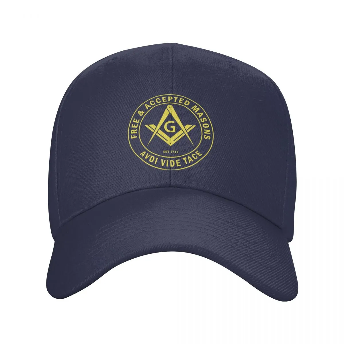 Master Mason Blue Lodge Baseball Cap - AVDI VIDE TACE Free Accepted Masons (Multiple Colors)