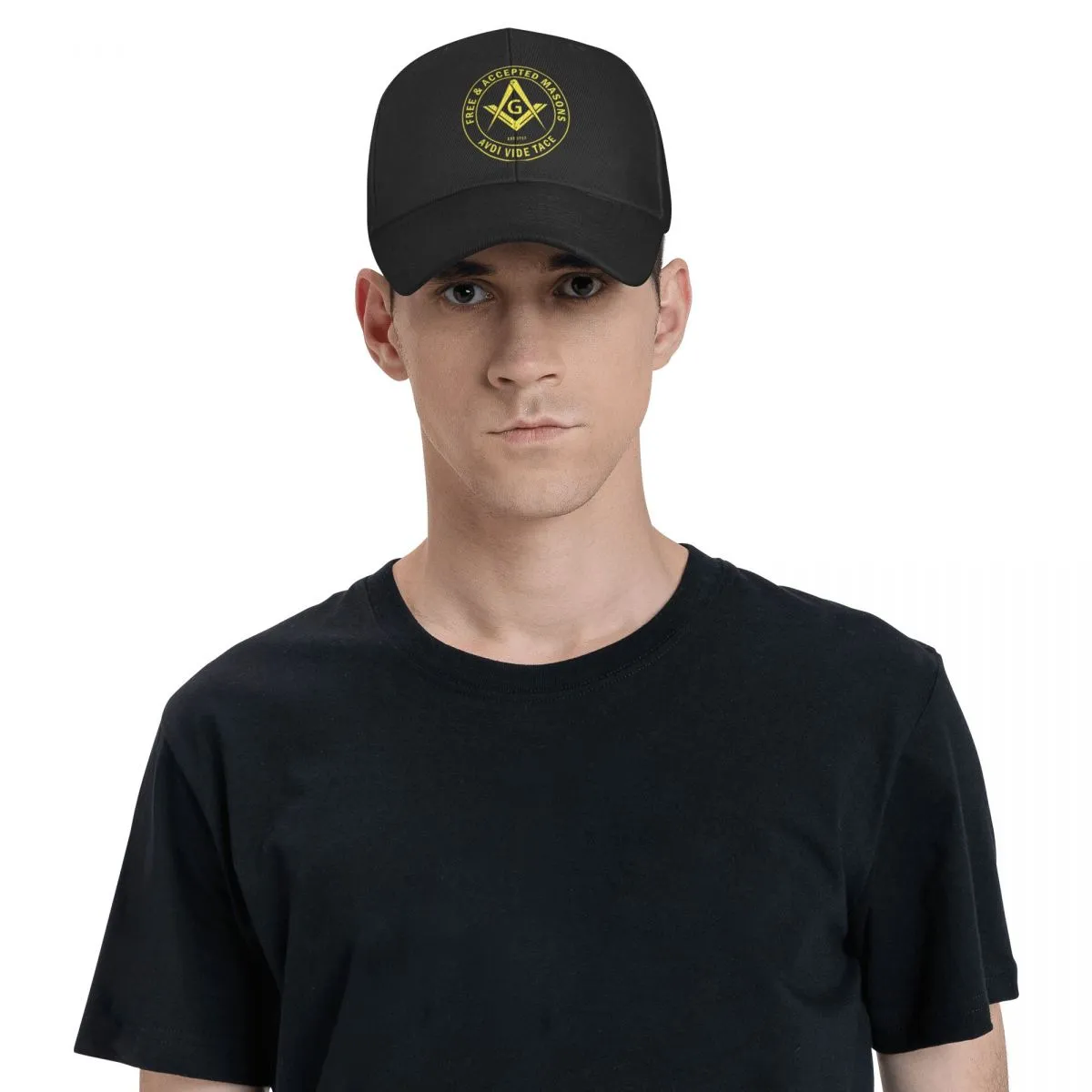 Master Mason Blue Lodge Baseball Cap - AVDI VIDE TACE Free Accepted Masons (Multiple Colors)