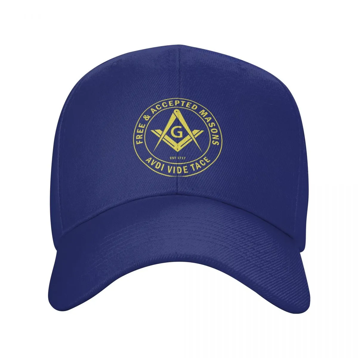 Master Mason Blue Lodge Baseball Cap - AVDI VIDE TACE Free Accepted Masons (Multiple Colors)