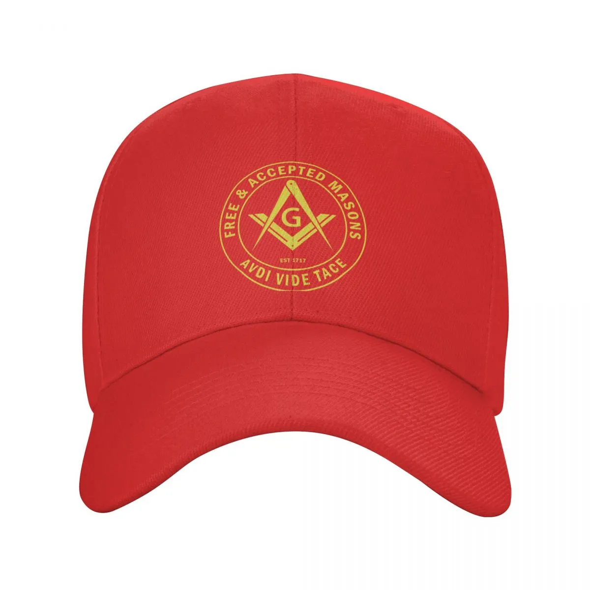 Master Mason Blue Lodge Baseball Cap - AVDI VIDE TACE Free Accepted Masons (Multiple Colors)