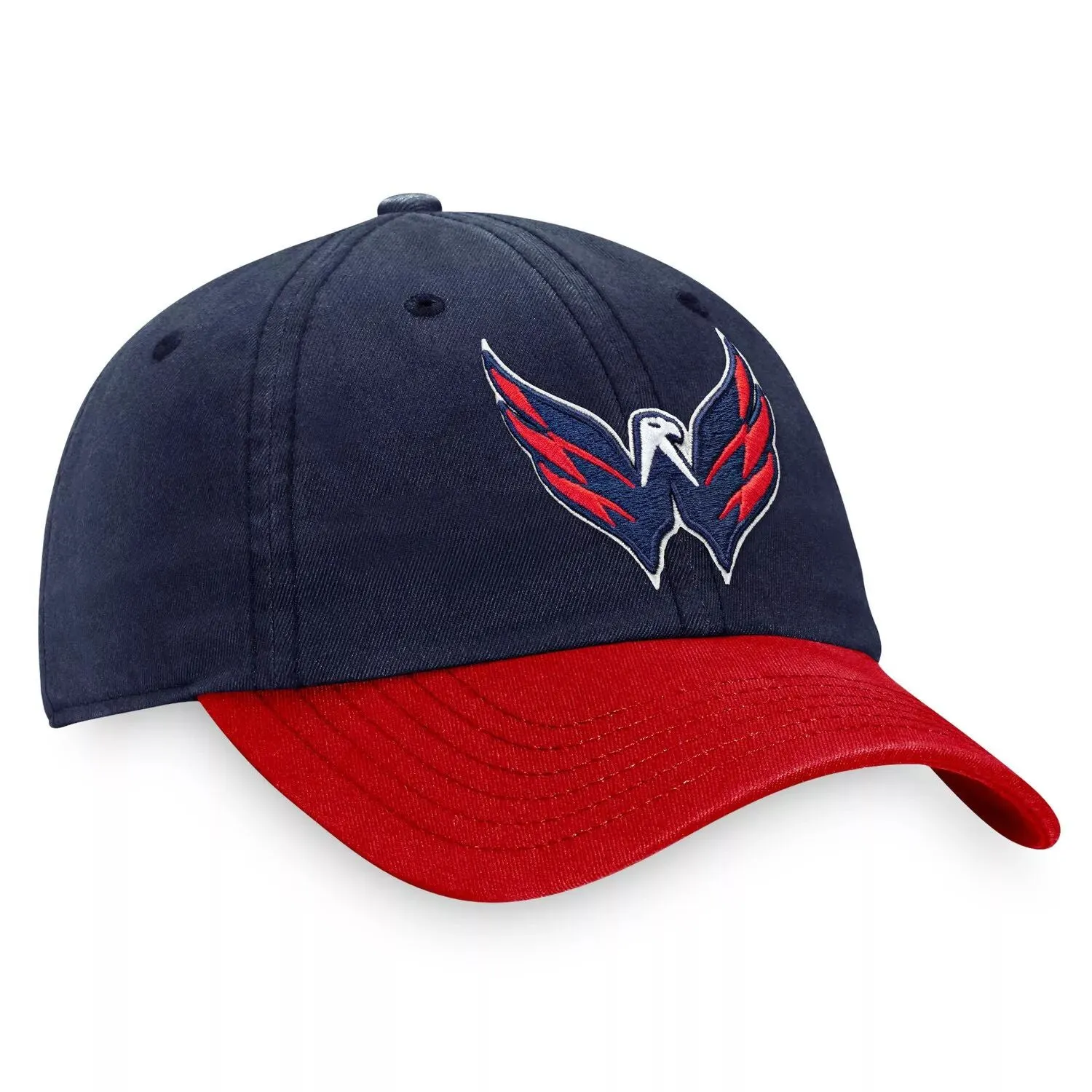 Men's Adjustable Fanatics Logo Hat Navy/Red Washington Capitals Core Primary