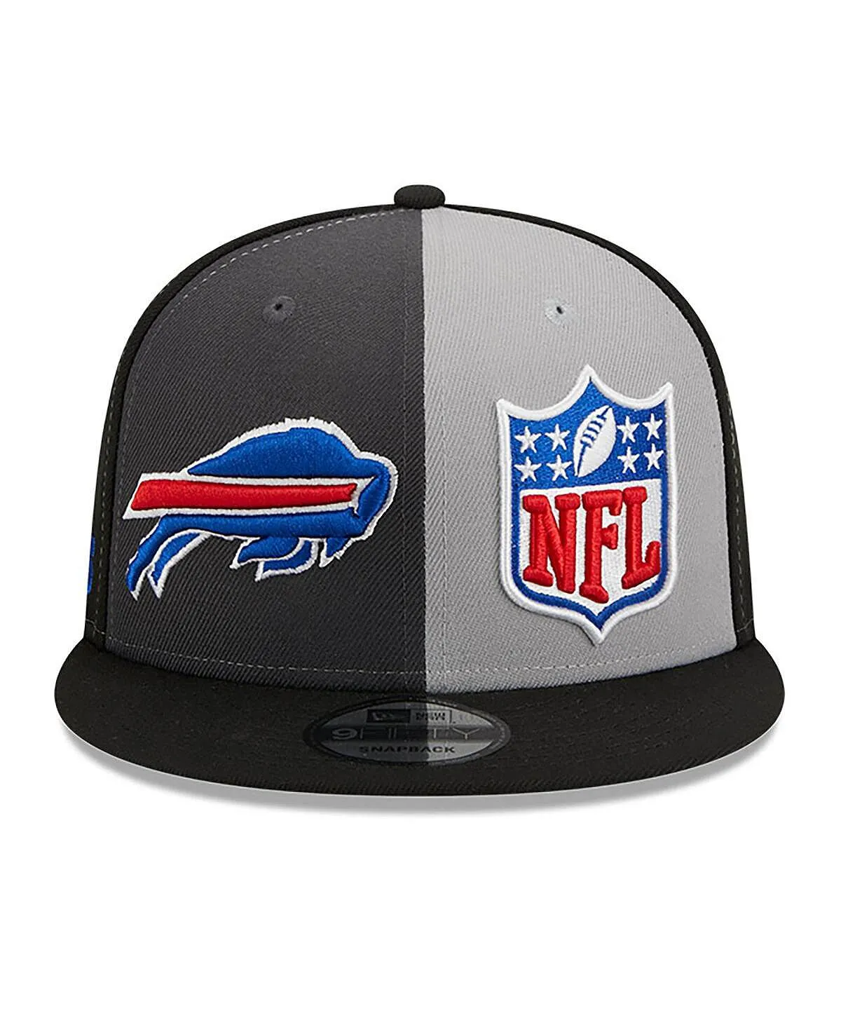 Men's Black and Gray Buffalo Bills 2023 Sideline 9FIFTY Snapback New Era Cap