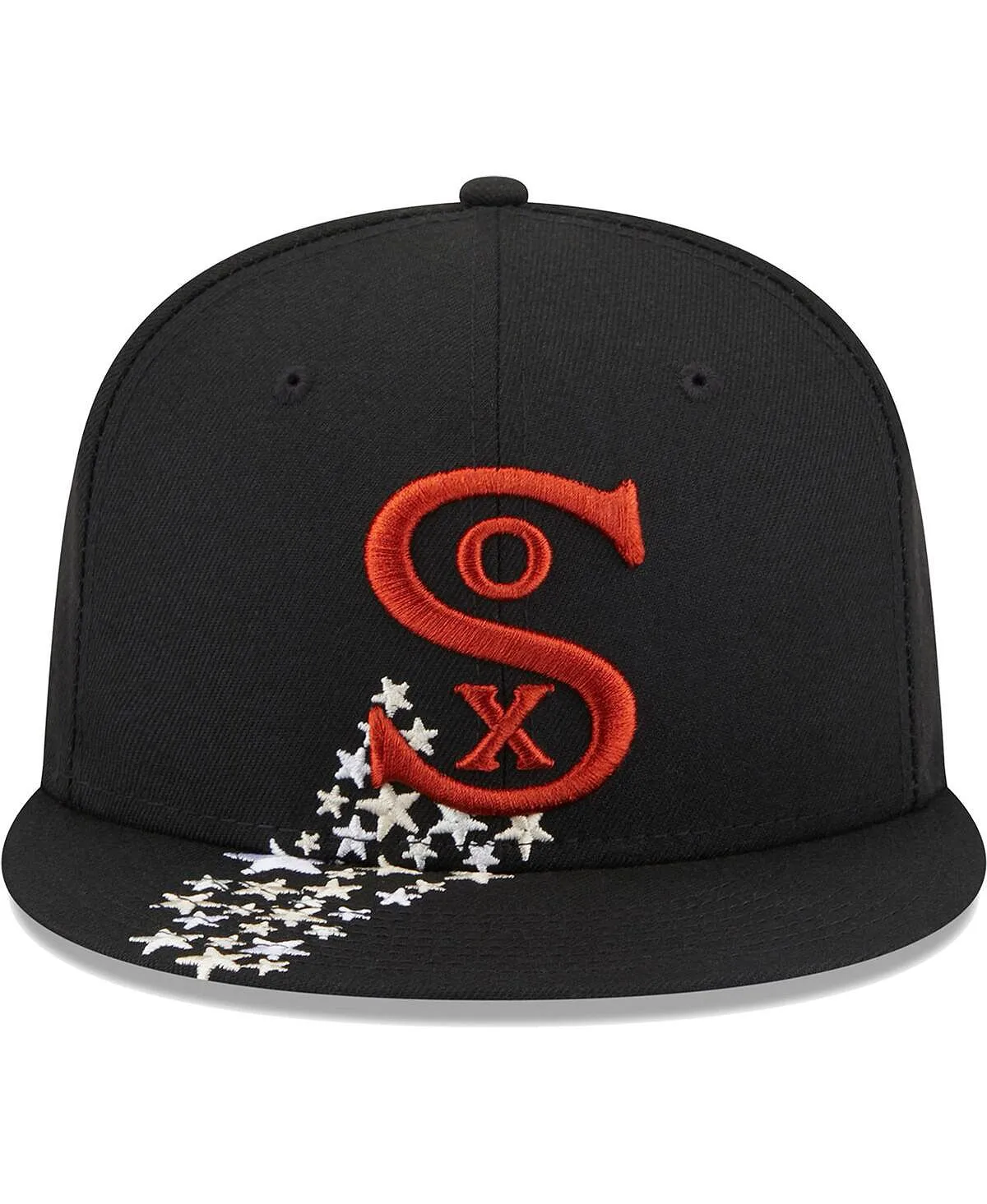 Men's Black Fitted Hat Chicago White Sox Meteor 59FIFTY New Era