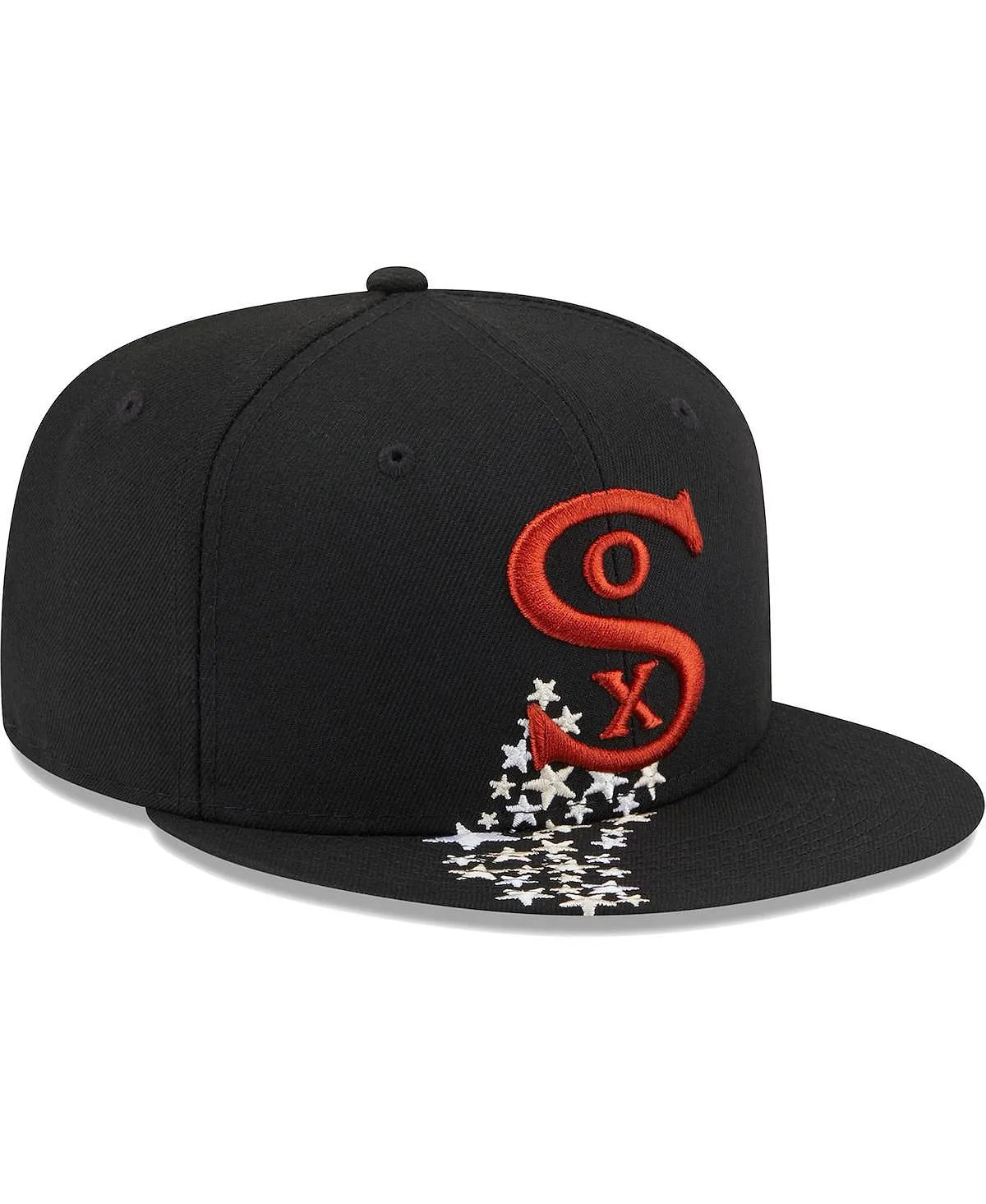 Men's Black Fitted Hat Chicago White Sox Meteor 59FIFTY New Era