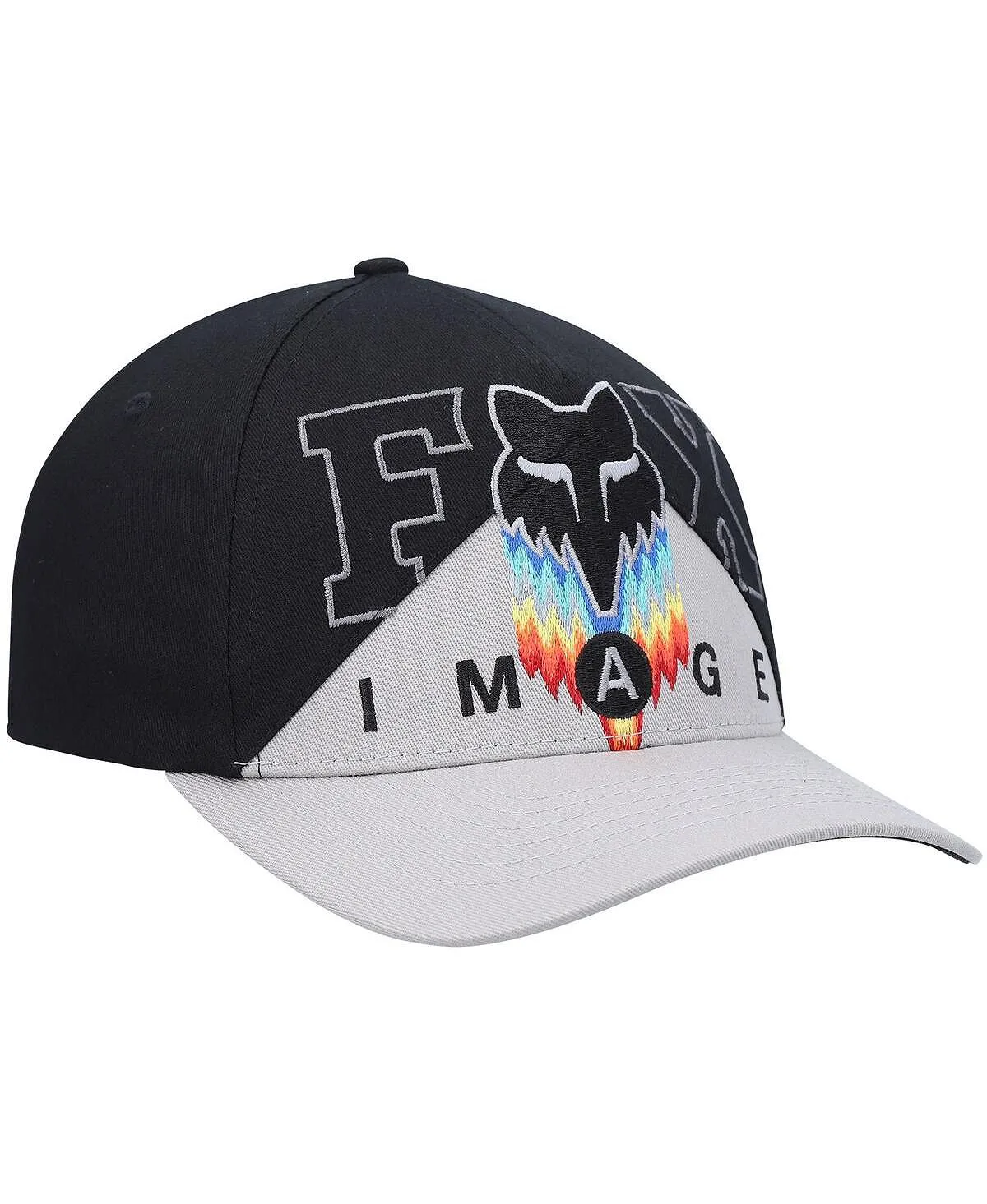 Men's black, gray Relm Flex Fox hat
