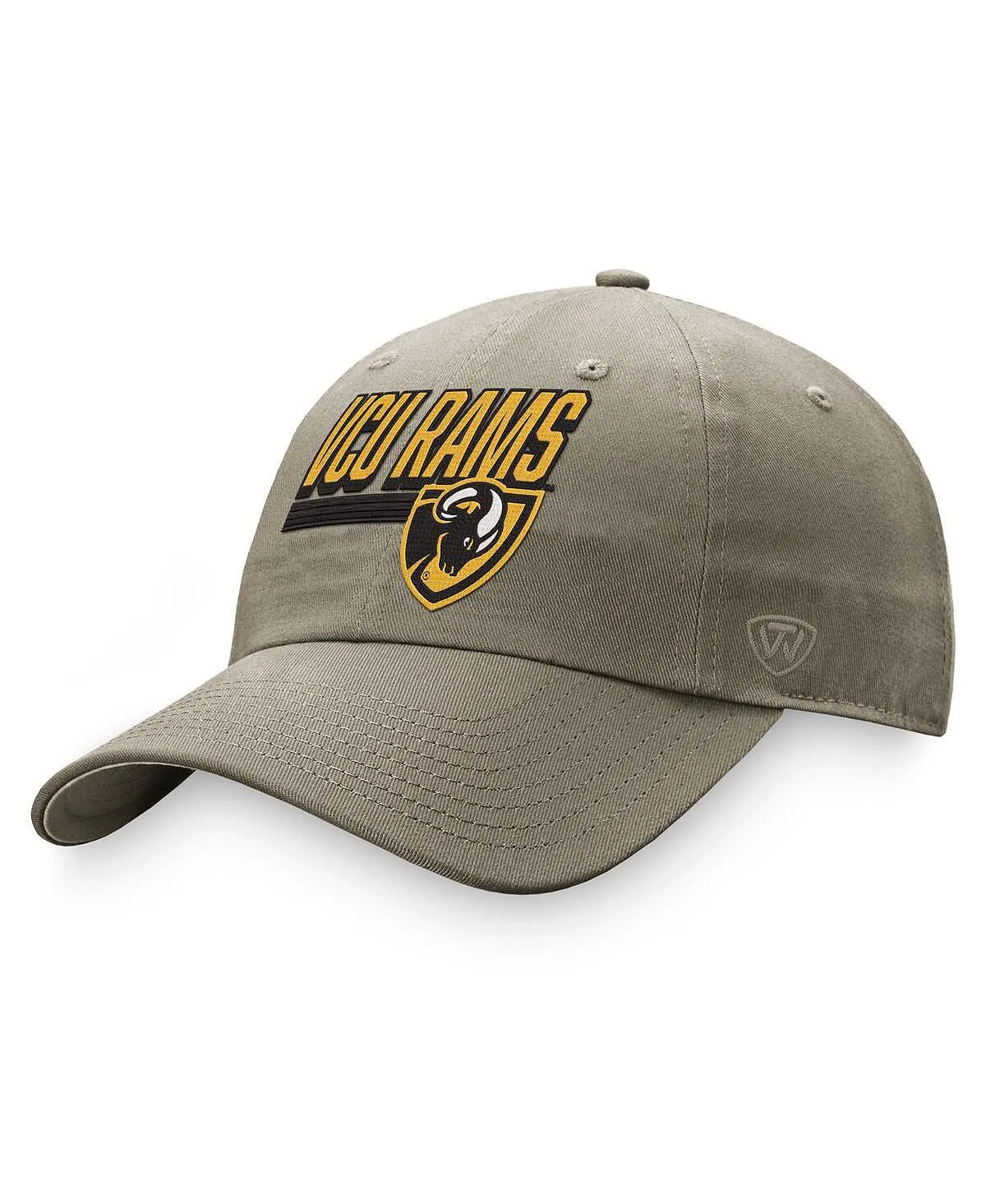Men's Khaki VCU Rams Slice Top of the World Baseball Cap