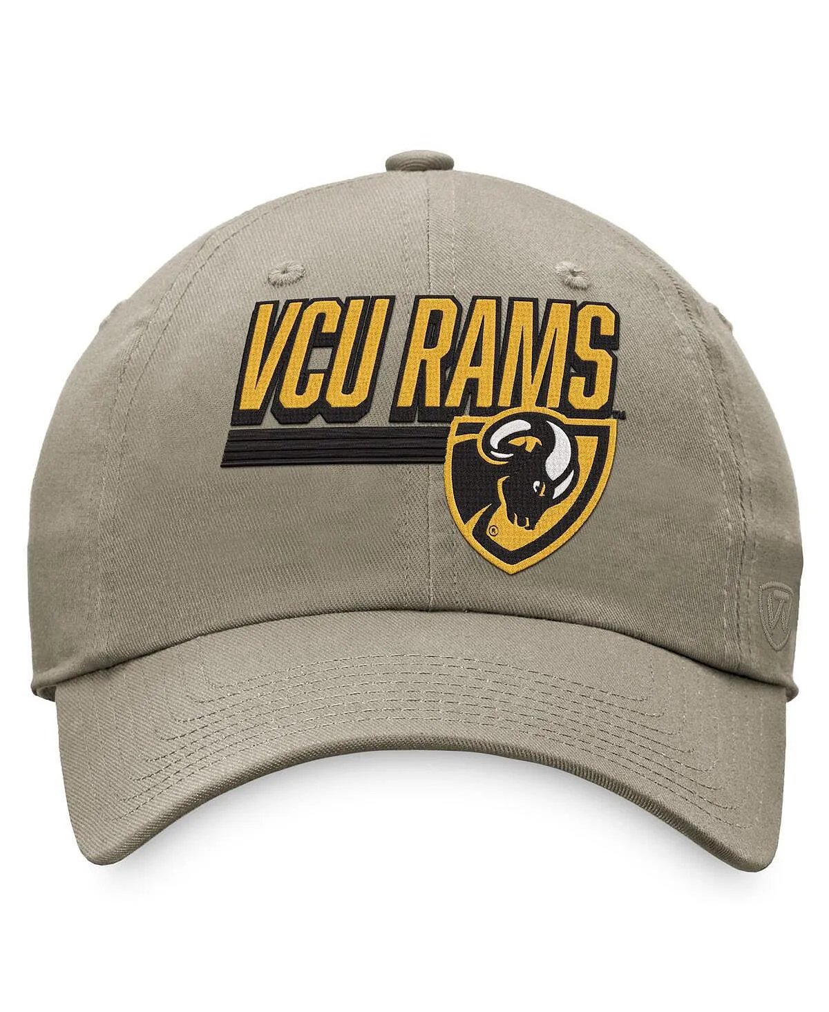 Men's Khaki VCU Rams Slice Top of the World Baseball Cap