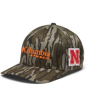 Men's Mossy Oak Camo Nebraska Huskers Bottomland Flex Hat Columbia