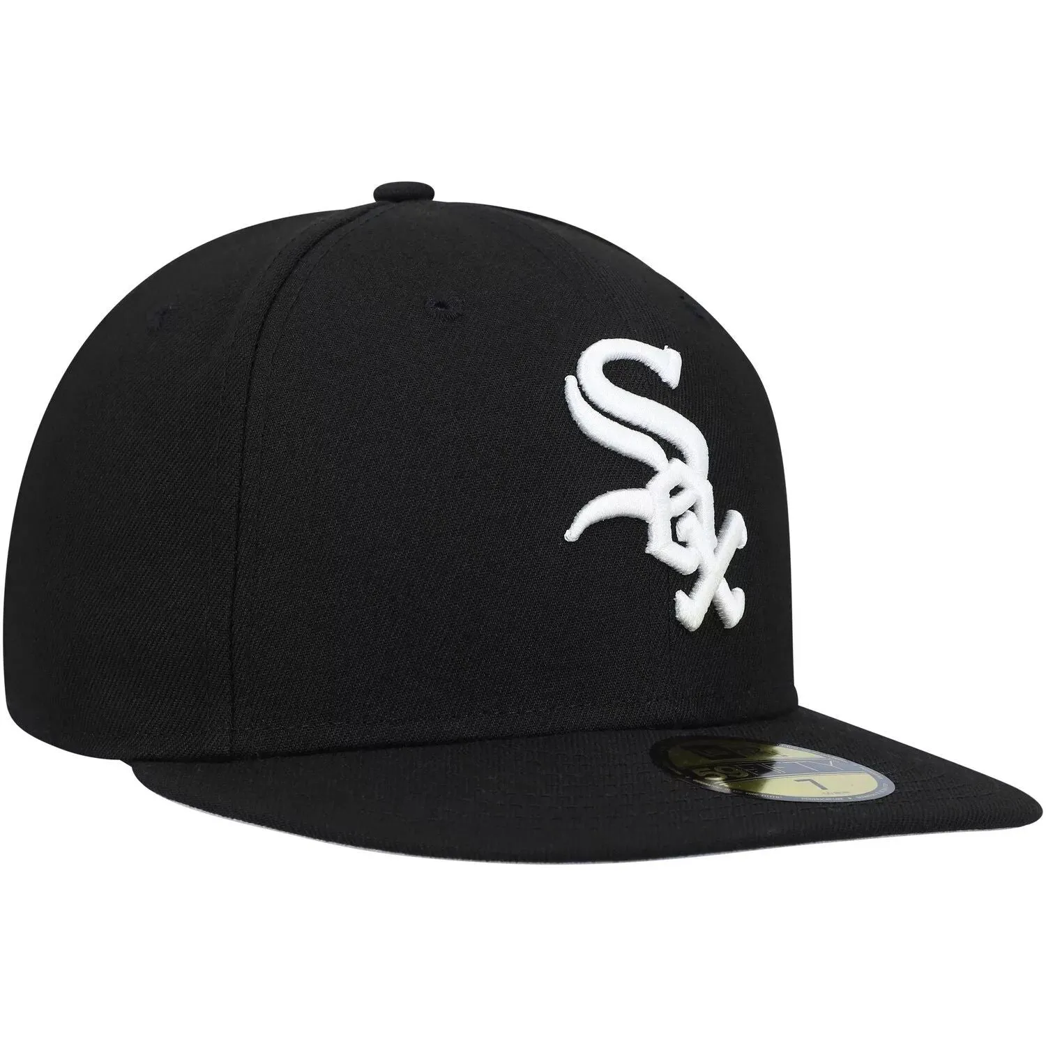 Men's New Era Black Chicago White Sox Fitted Hat from Authentic 59FIFTY Collection