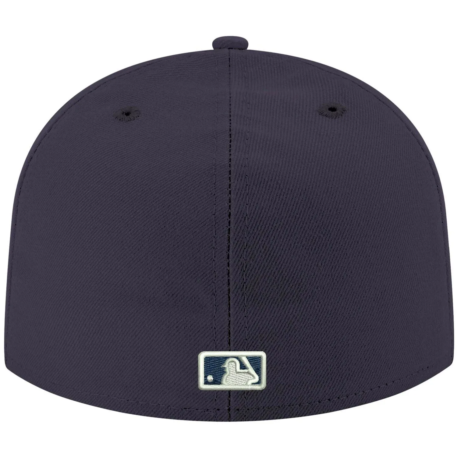 Men's New Era Oakland Athletics Logo Navy Blue Cap White 59FIFTY Fitted Cap