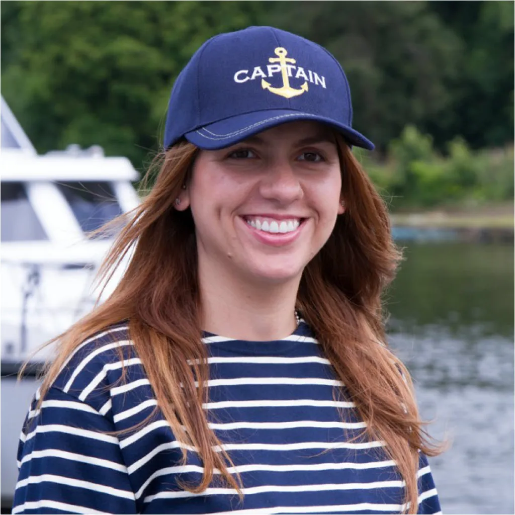 Nauticalia Baseball Hat Captain & Anchor Yachtsman