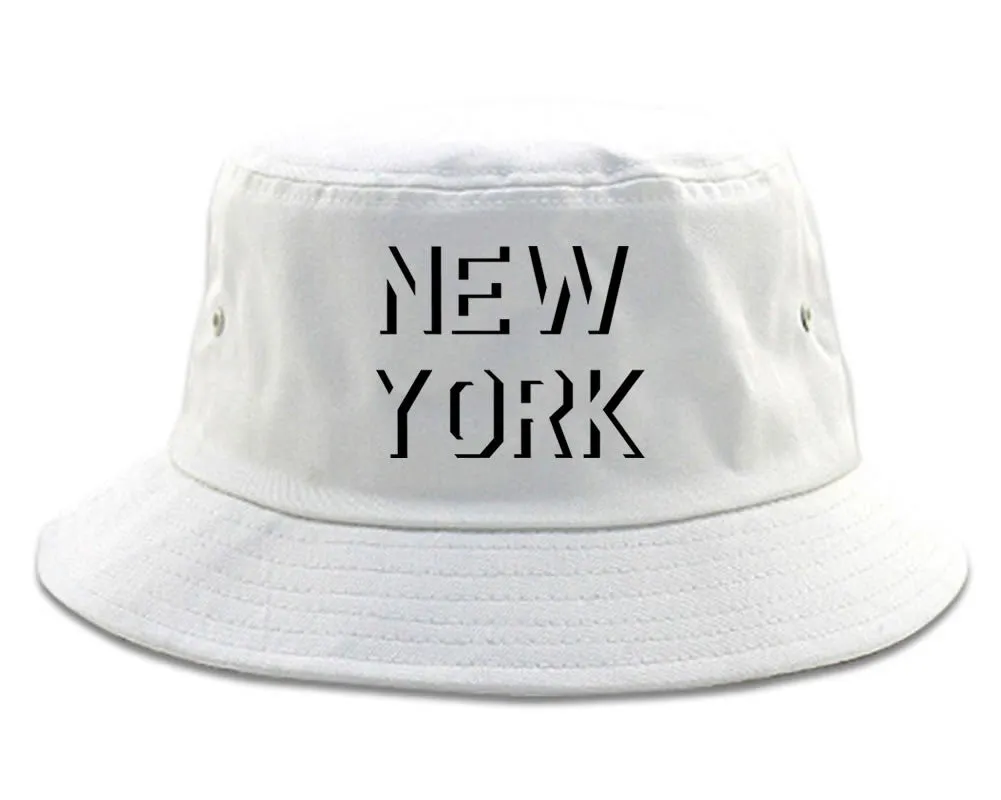 New York Shadow Logo Bucket Hat