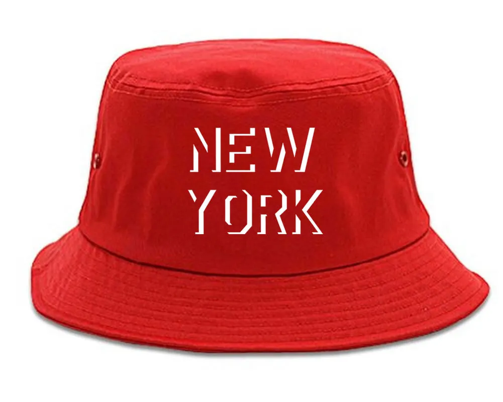 New York Shadow Logo Bucket Hat
