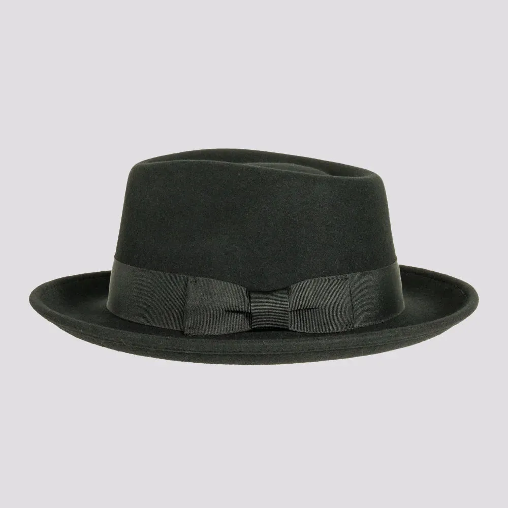 Newark | Womens Crushable Wool Felt Teardrop Fedora Hat