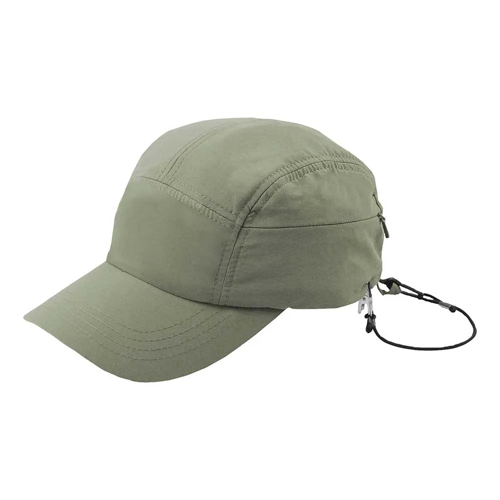 Outdoor Taslon Baseball Cap with Zipper Pocket