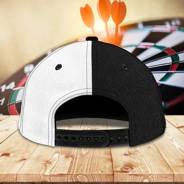 Personalized Dart 3D All Over Printed Baseball Cap, Water and Fire Art Dart Hat for Dart Lovers