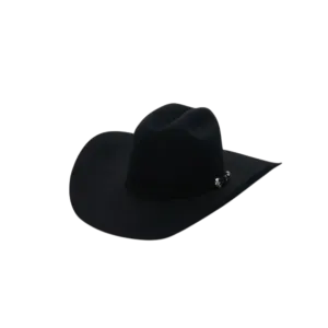 Resistol Men's Midnight 6X Modified Cattleman Crown Felt Cowboy Black Hat