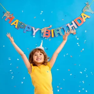 Safari Party Happy Birthday Paper Garland - 3m