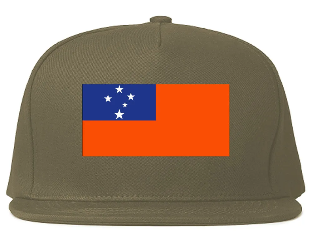 Samoa Flag Country Printed Snapback Hat Cap