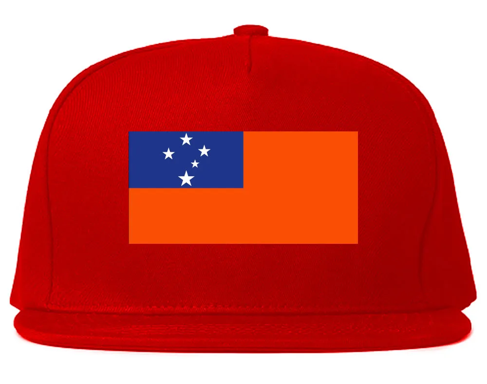 Samoa Flag Country Printed Snapback Hat Cap