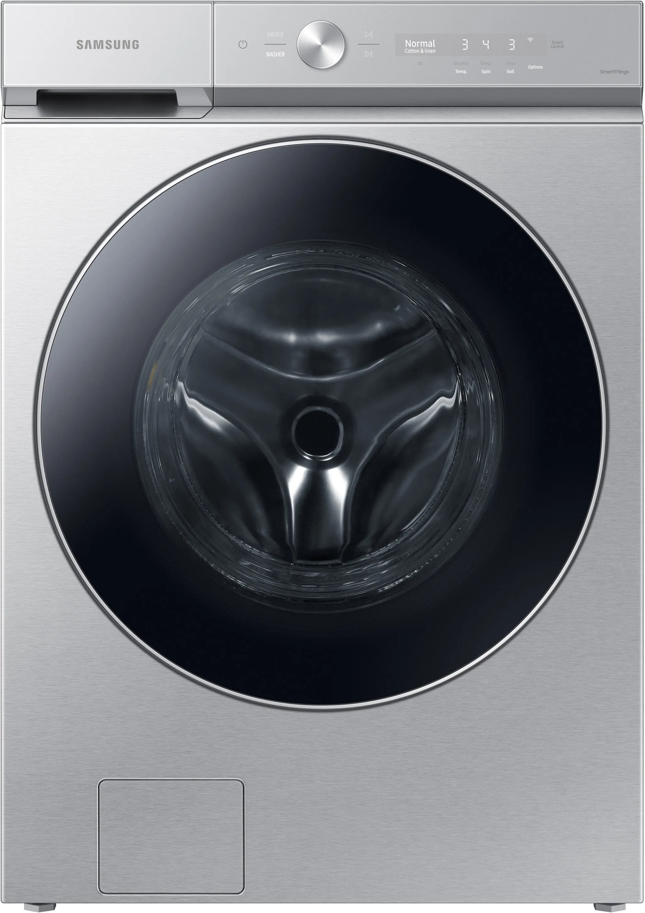 Samsung BESPOKE WF53BB8900AT 27 Inch Front Load Smart Washer with 5.3 cu. ft. Capacity, AI OptiWash™, Vibration Reduction Technology , Auto Dispense, MultiControl™, Swirl Drum Interior