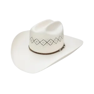 Stetson Hats 30x North Star White Patterned Ventilation Hat
