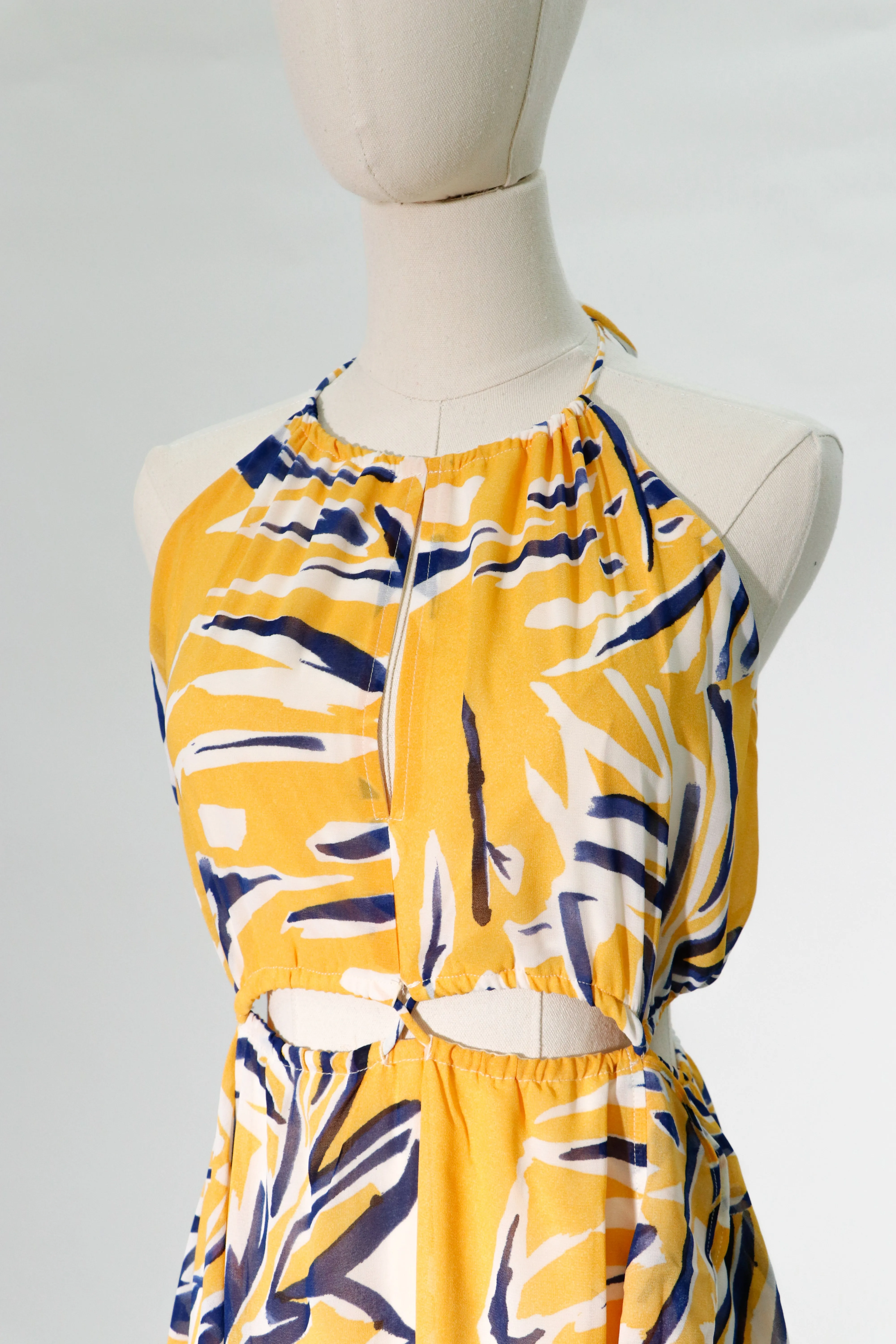 summer long dress with a slit
