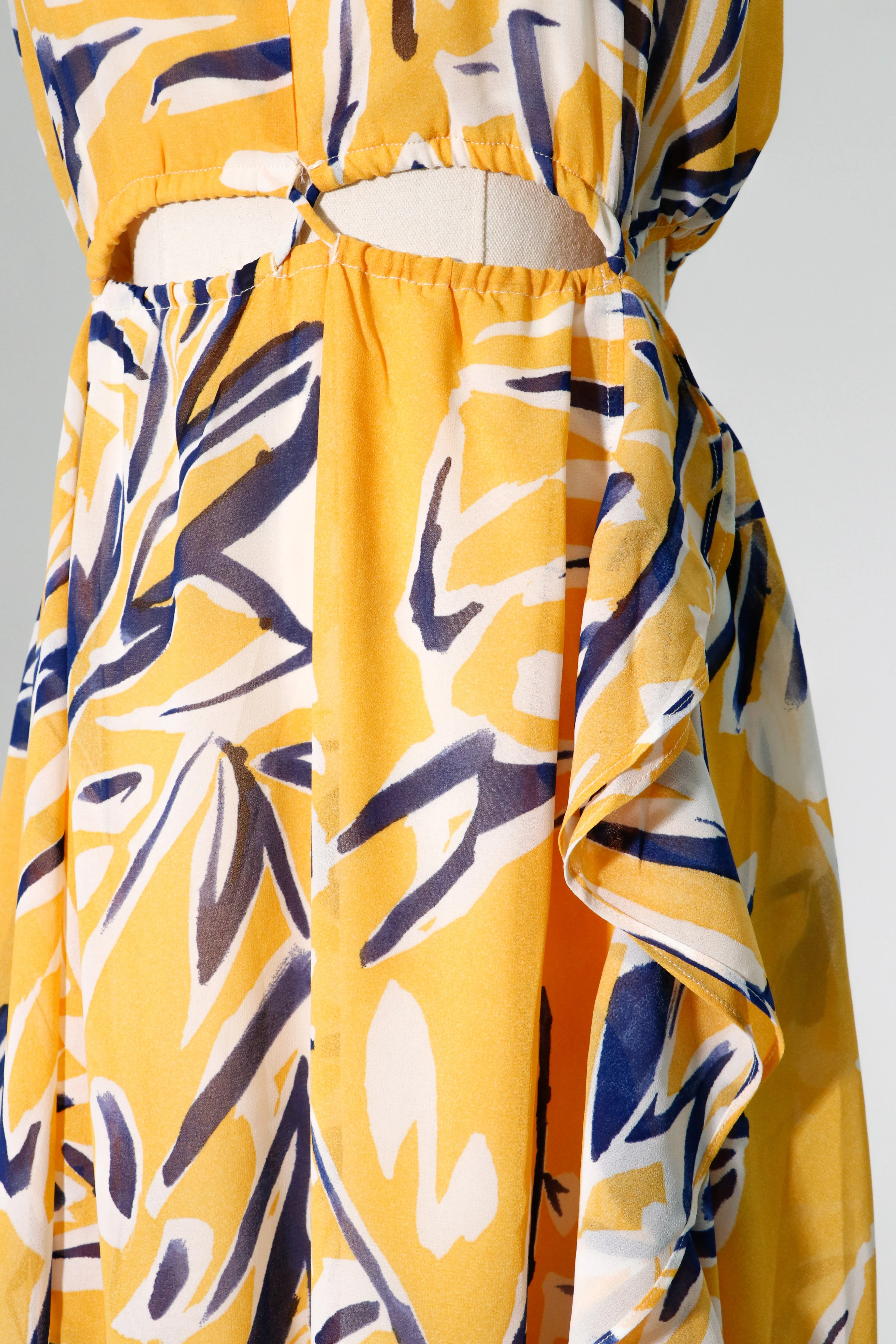 summer long dress with a slit