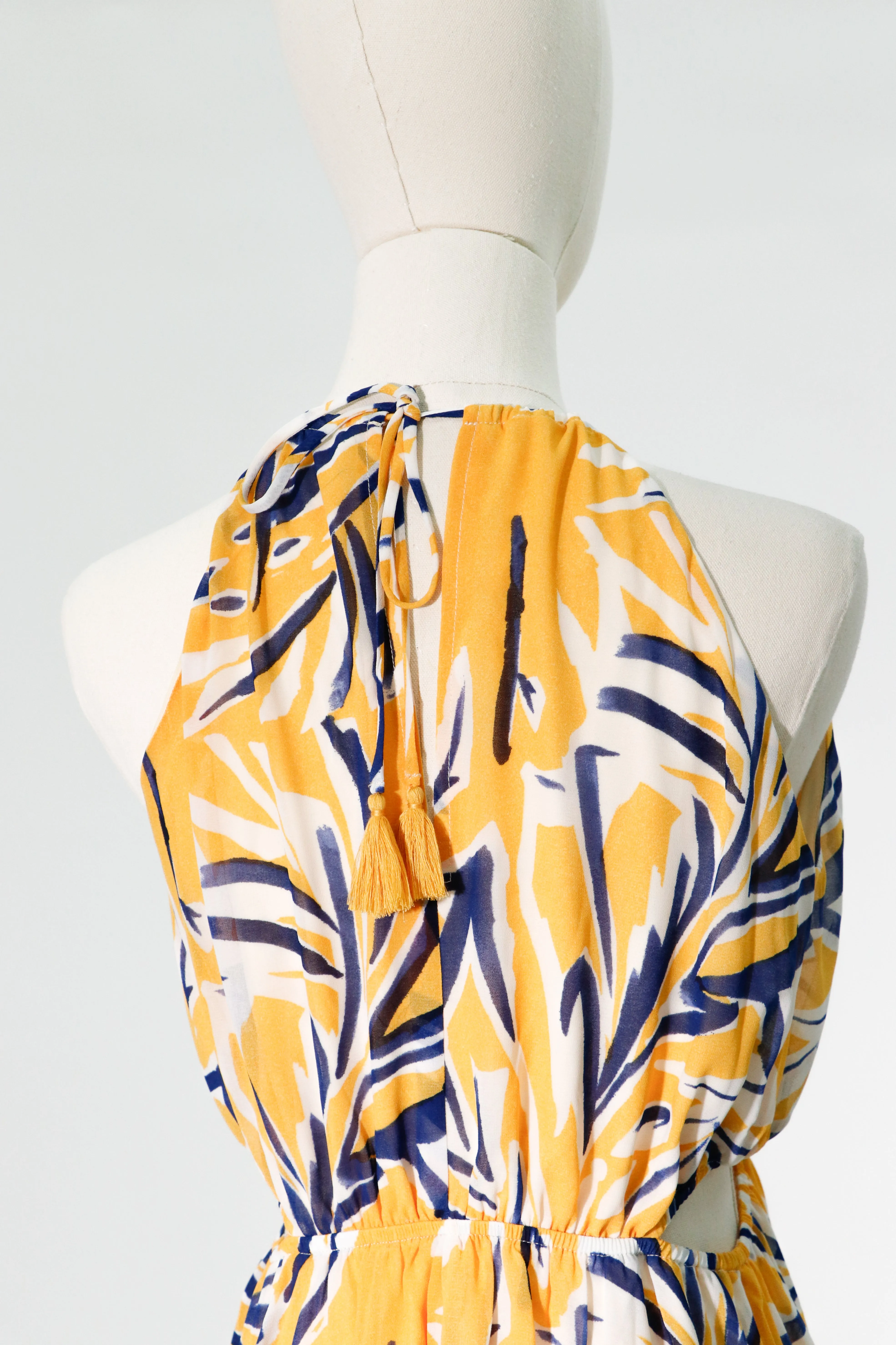 summer long dress with a slit
