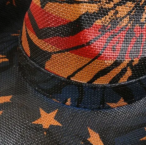 Summer Western Cowboy Grass Stetson Graffiti Fedoras