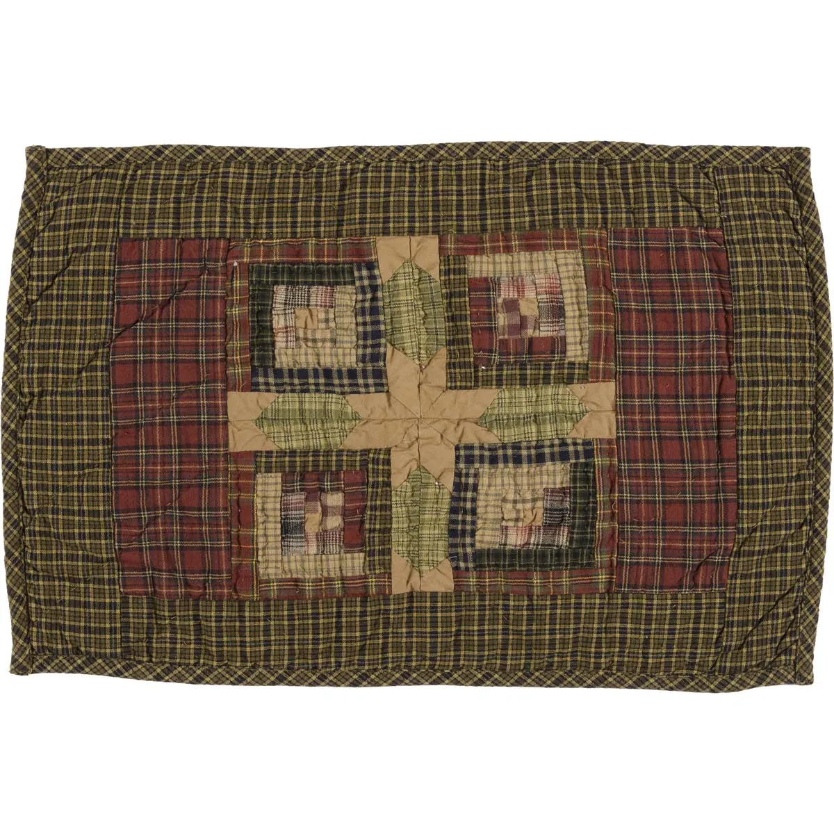 Tea Cabin Placemat Quilted Set of 6 12x18