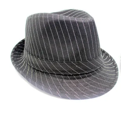 Trilby Fedora-Stripe Design-Asst Colours