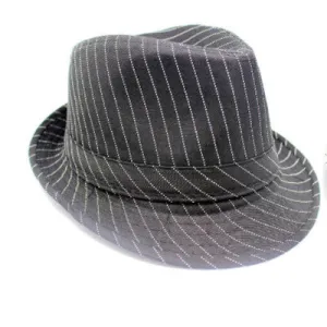 Trilby Fedora-Stripe Design-Asst Colours