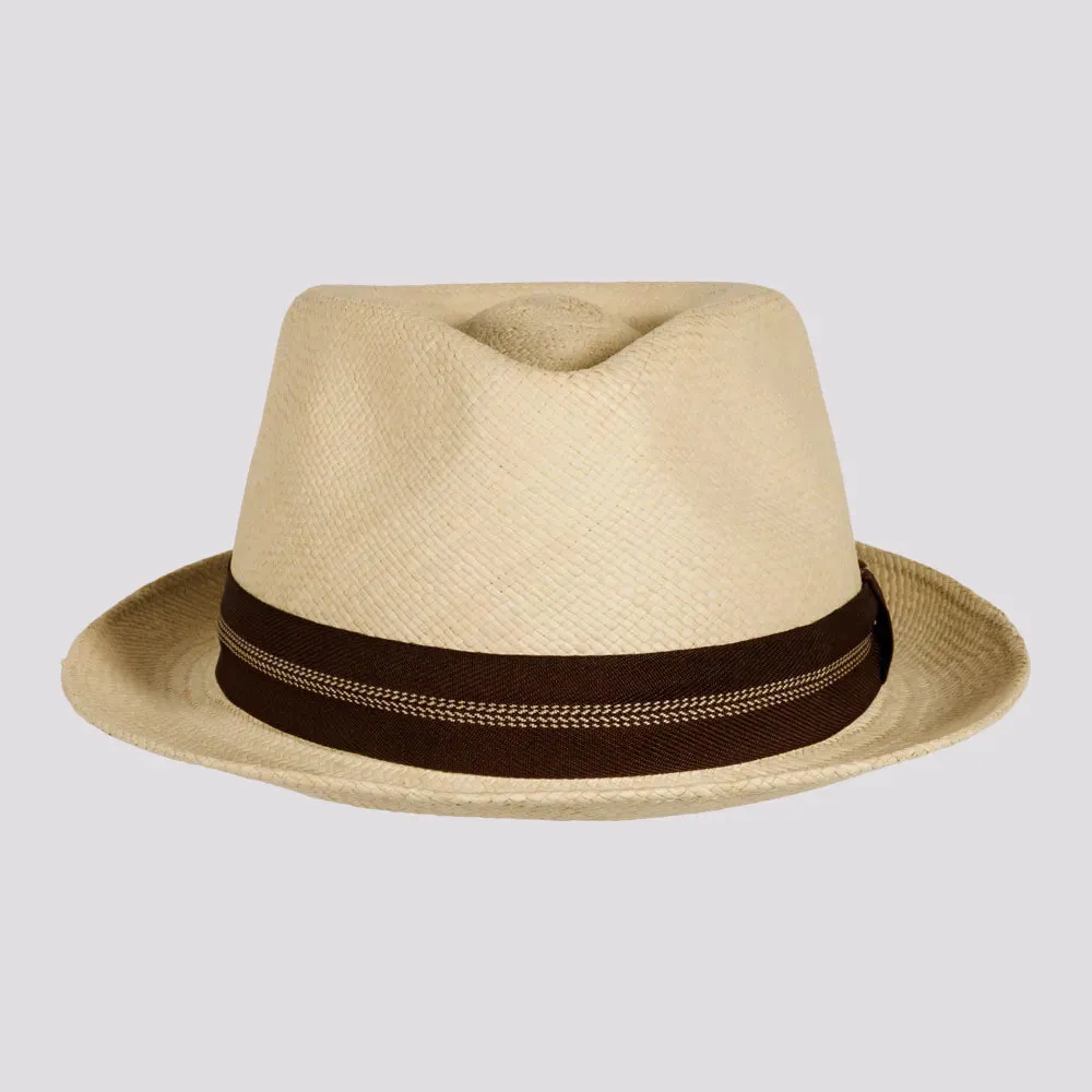 Trinidad | Mens Genuine Panama Stingy Brim Fedora Hat