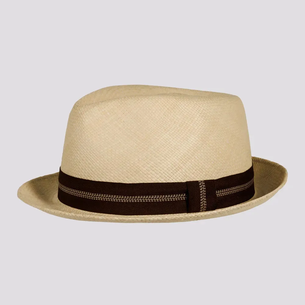 Trinidad | Mens Genuine Panama Stingy Brim Fedora Hat