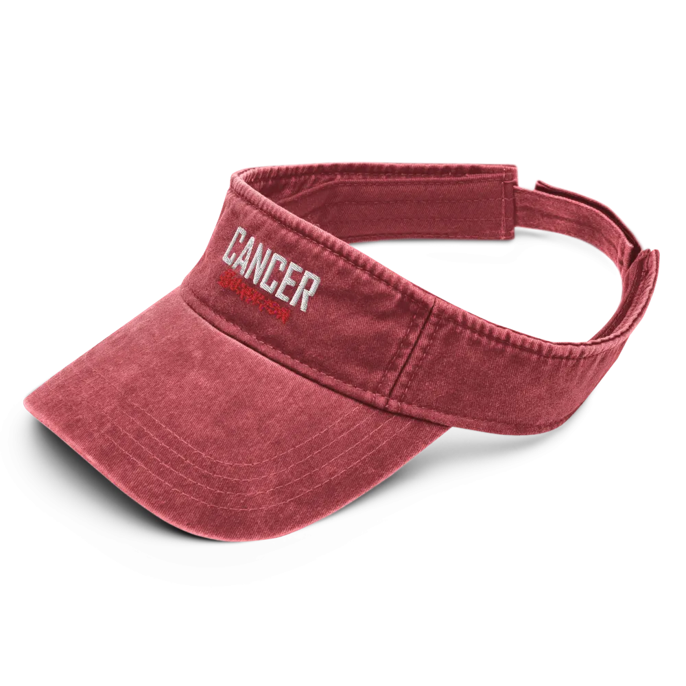 Vintage Cancer Survivor Tattoo Sun Visor