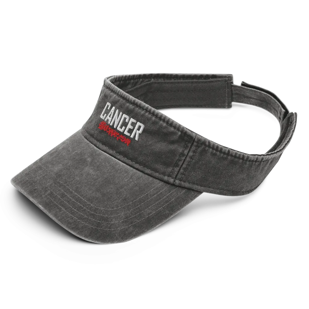 Vintage Cancer Survivor Tattoo Sun Visor