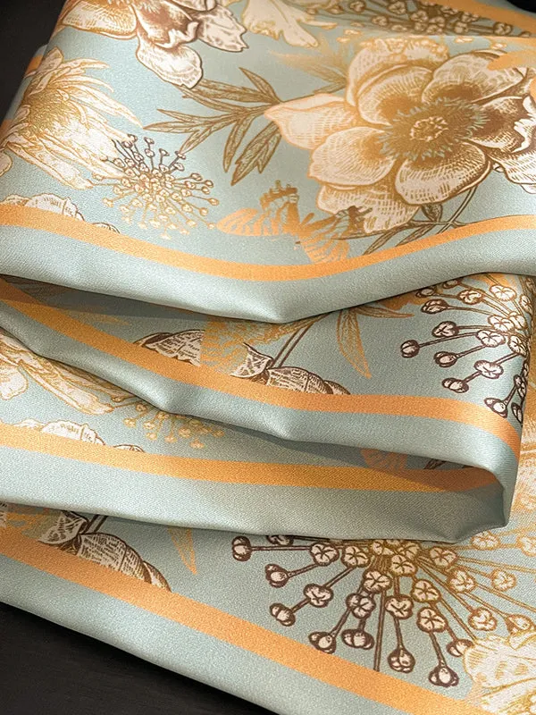 Vintage Floral Printed Scarf