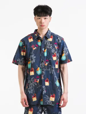 VOLCOM COSMIX VACAY SHORT SLEEVE WOVEN - CLEARANCE