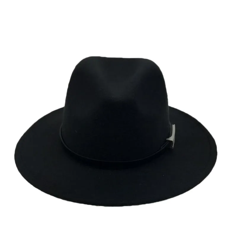 Wide Brim Autumn Vintage Fedora Felt Hat