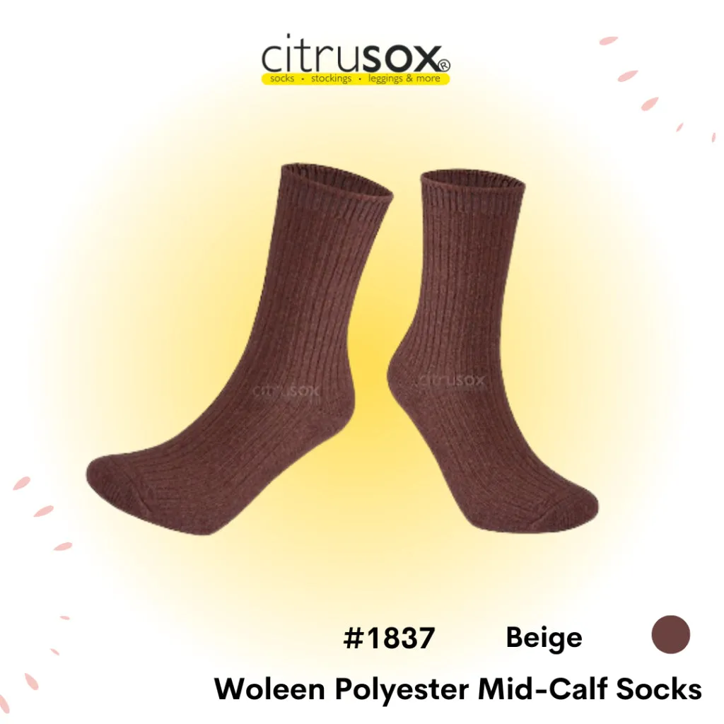 Woolen Polyester Mid-Calf Socks