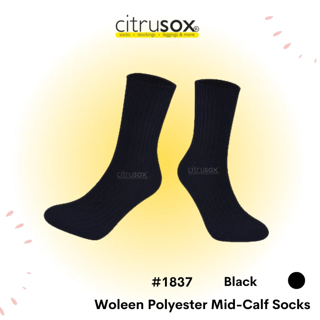 Woolen Polyester Mid-Calf Socks